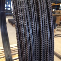 High-strength cold-drawn ribbed steel